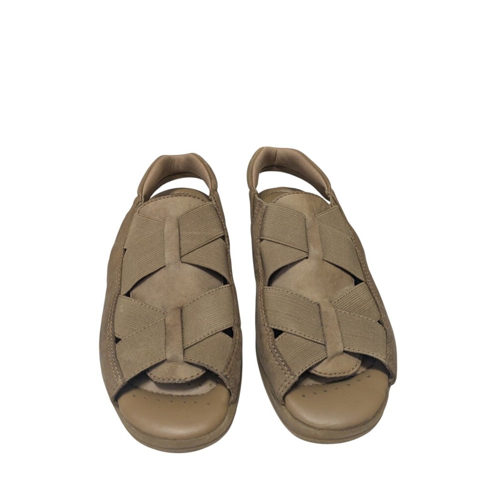 Vintage Earth Sandals Womens 7 W Laine 6 Strappy Brown Leather Casual Open Toe
